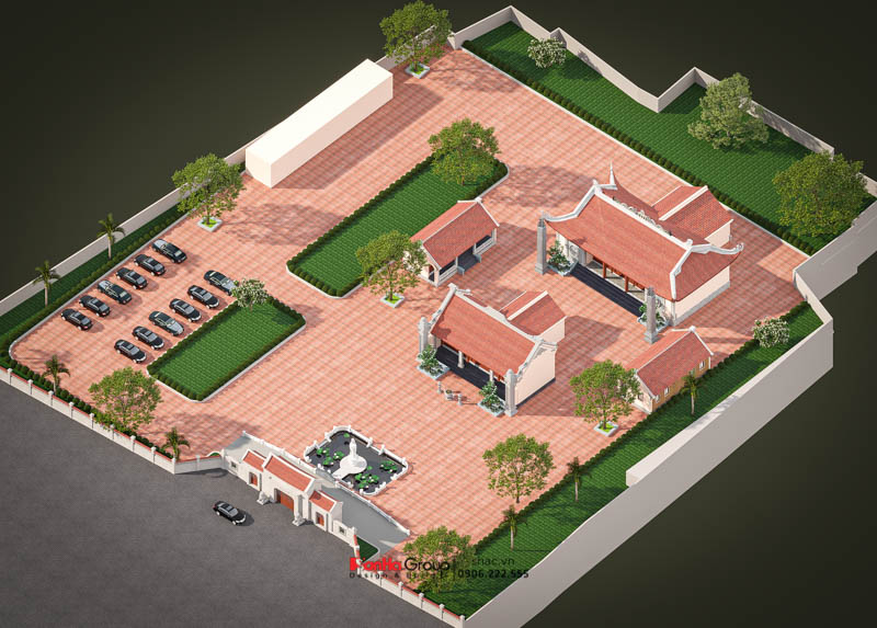 Thiết kế chùa Kim Quang - Kế thừa giá trị xưa trong hình hài mới 1 Thiết kế chùa Kim Quang - Kế thừa giá trị xưa trong hình hài mới