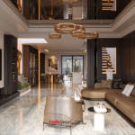 Thiết kế nội thất nhà ống hiện đại 2026: Giải mã bài toán Ánh sáng & Thông gió | Sơn Hà Group 74