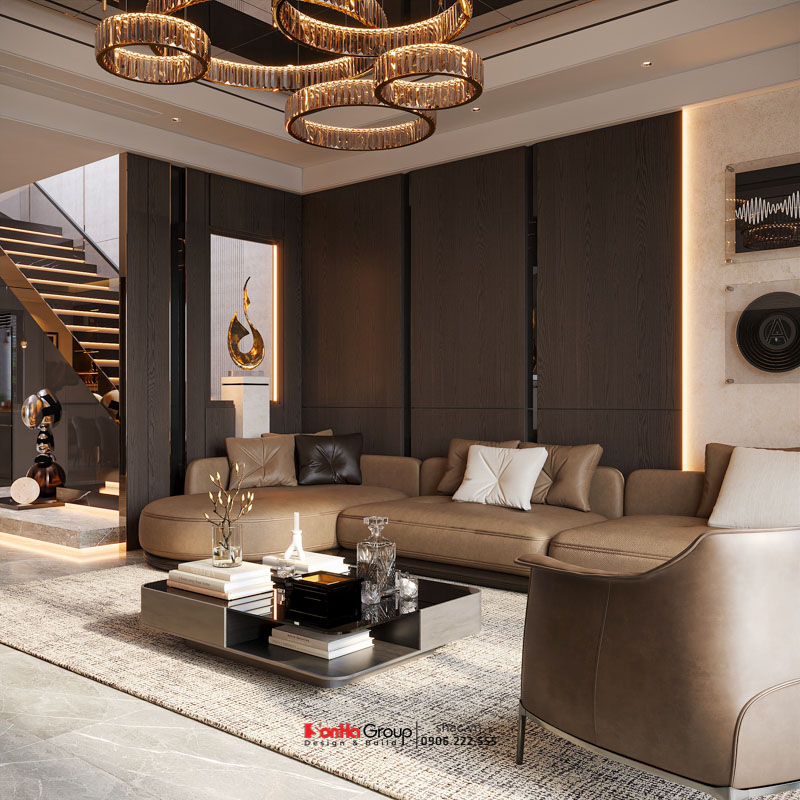 Thiết kế nội thất nhà ống hiện đại 2026: Giải mã bài toán Ánh sáng & Thông gió | Sơn Hà Group 5