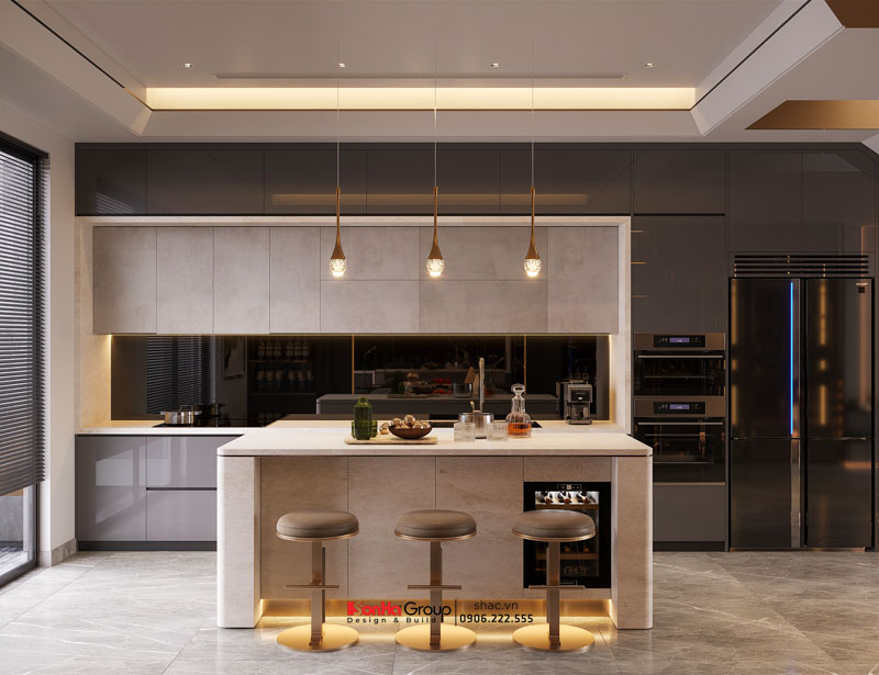 Thiết kế nội thất nhà ống hiện đại 2026: Giải mã bài toán Ánh sáng & Thông gió | Sơn Hà Group 38