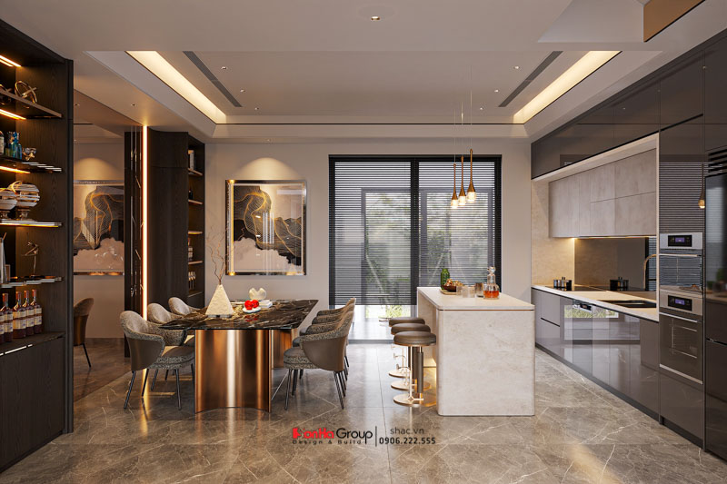 Thiết kế nội thất nhà ống hiện đại 2026: Giải mã bài toán Ánh sáng & Thông gió | Sơn Hà Group 39