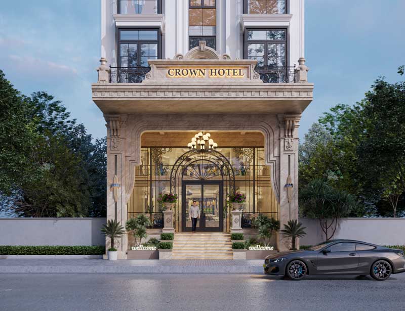 Thiết kế Crown Hotel 10 tầng tại Hưng Yên - Biểu tượng khách sạn tân cổ điển giữa lòng Phố Hiến 5