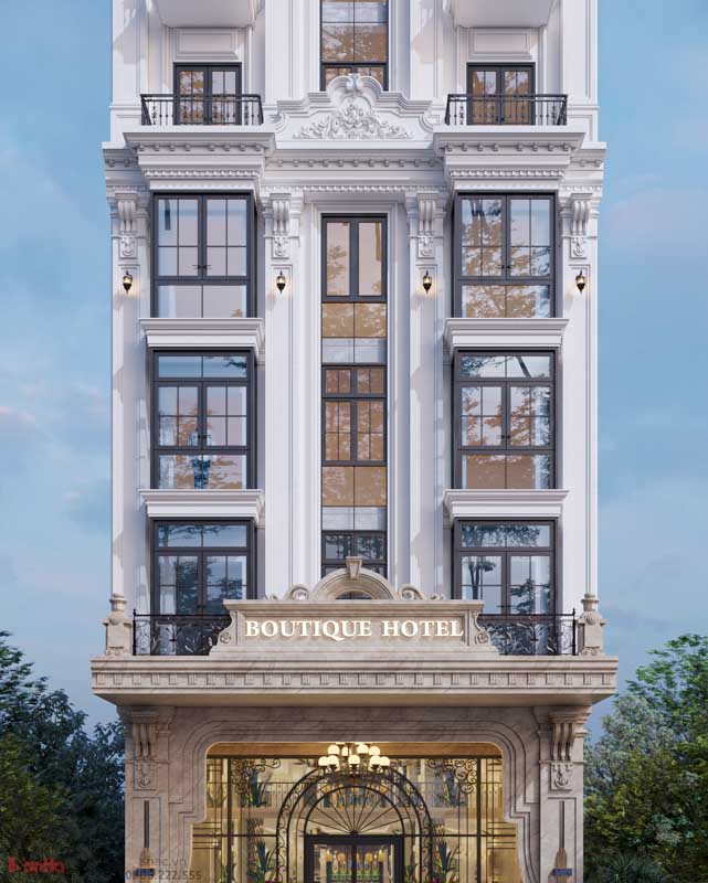 Thiết kế Crown Hotel 10 tầng tại Hưng Yên - Biểu tượng khách sạn tân cổ điển giữa lòng Phố Hiến 1