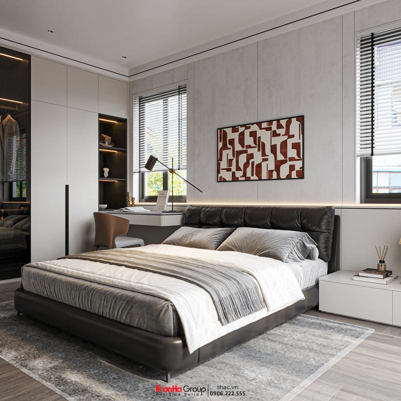 Thiết kế biệt thự 3 tầng hiện đại (200m2) tại Hải Phòng 19