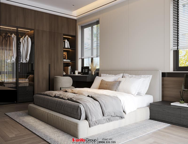 Thiết kế biệt thự 3 tầng hiện đại (200m2) tại Hải Phòng 33