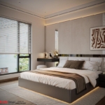 Thiết kế biệt thự 3 tầng hiện đại (200m2) tại Hải Phòng 110