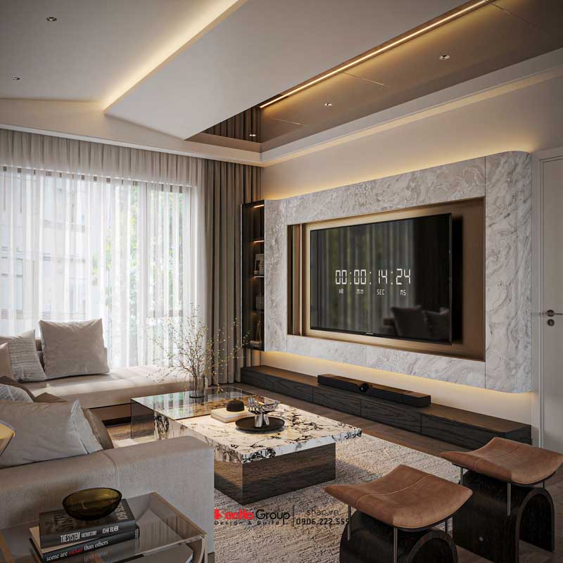 Thiết kế biệt thự 3 tầng hiện đại (200m2) tại Hải Phòng 65