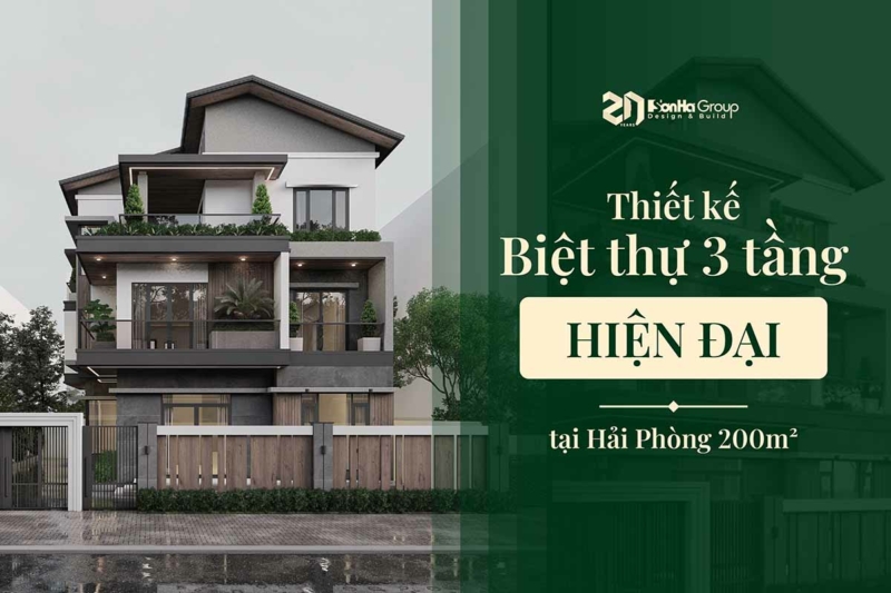 Giá trị nổi bật của Thiết kế biệt thự 3 tầng hiện đại tại Hải Phòng