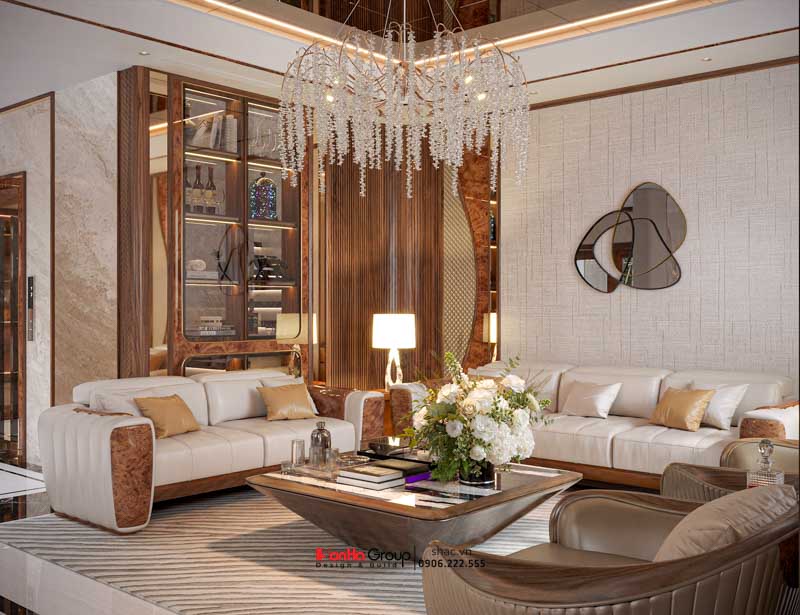 Thiết kế biệt thự 3 tầng hiện đại (200m2) tại Hải Phòng 4