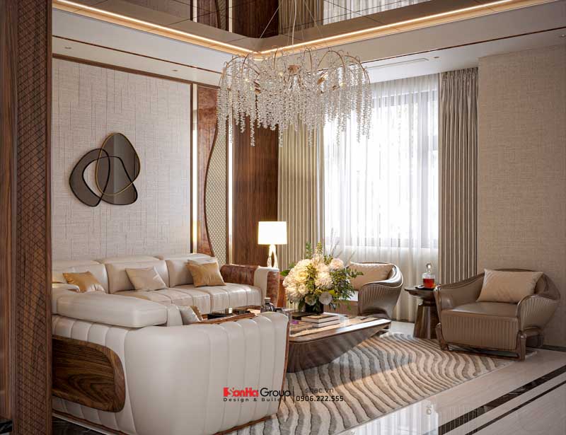 Thiết kế biệt thự 3 tầng hiện đại (200m2) tại Hải Phòng 8