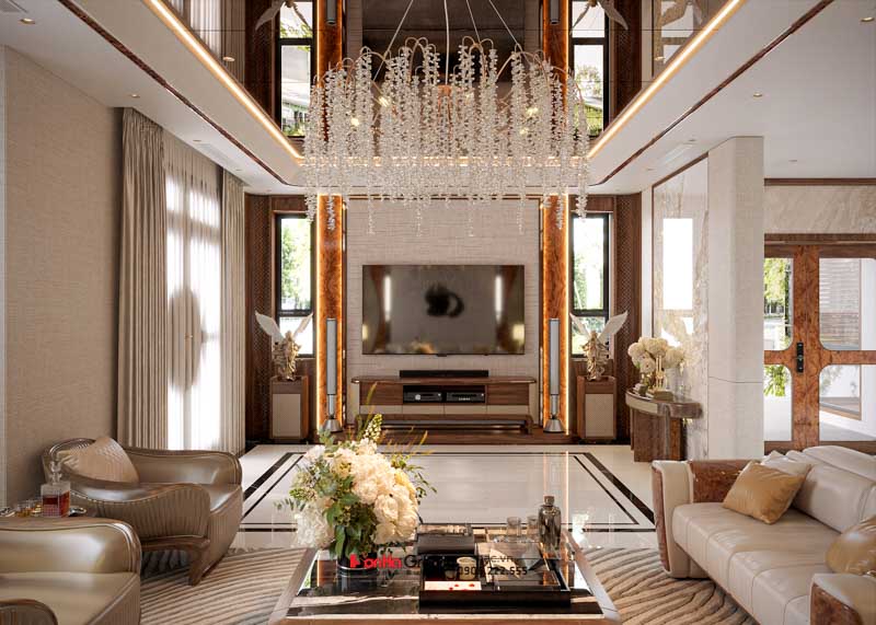 Thiết kế biệt thự 3 tầng hiện đại (200m2) tại Hải Phòng 3