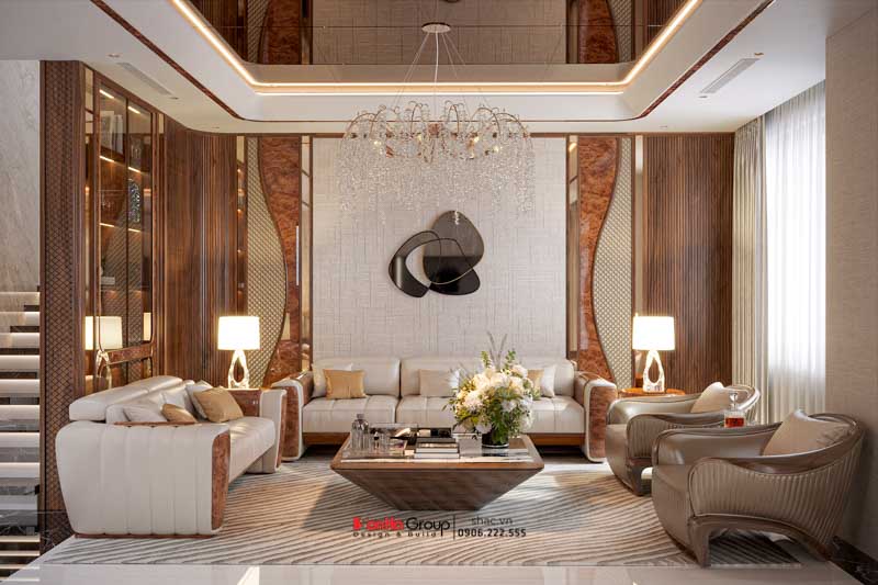 Thiết kế biệt thự 3 tầng hiện đại (200m2) tại Hải Phòng 5