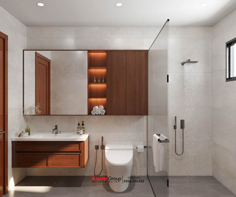 Thiết kế biệt thự 3 tầng hiện đại (200m2) tại Hải Phòng 50