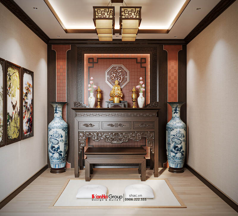 Thiết kế phòng thờ tầng tum