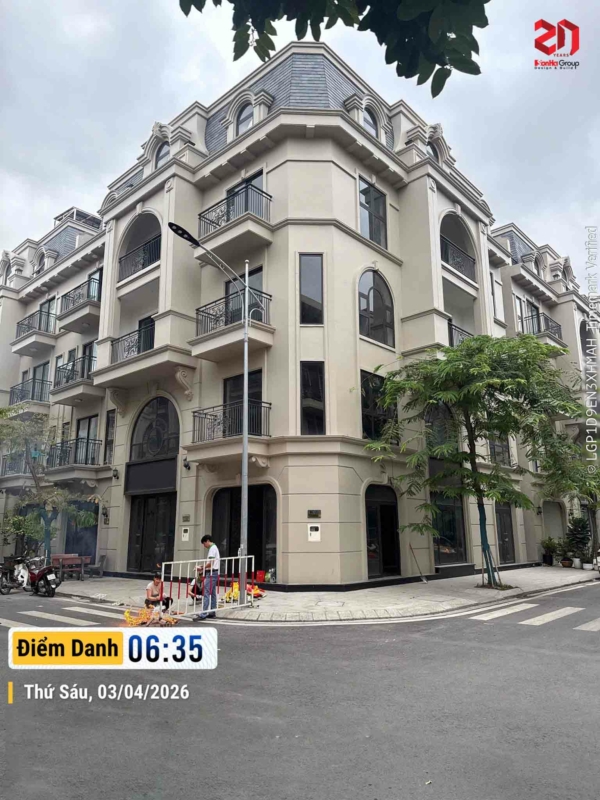 Phối cảnh kiến trúc bên ngoài toà nhà văn phòng Dương Linh office