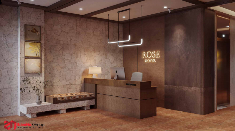 Mẫu thiết kế khách sạn mini 100m2 tại Hà Giang - Không gian lưu trú mang màu của đất 2