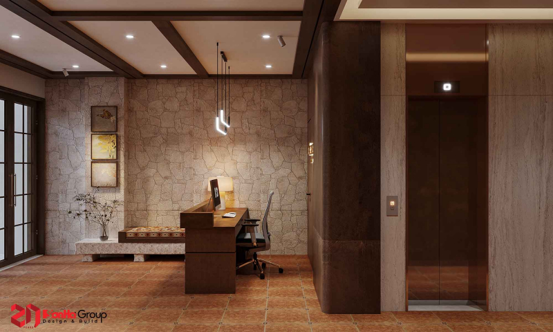 Mẫu thiết kế khách sạn mini 100m2 tại Hà Giang - Không gian lưu trú mang màu của đất 4