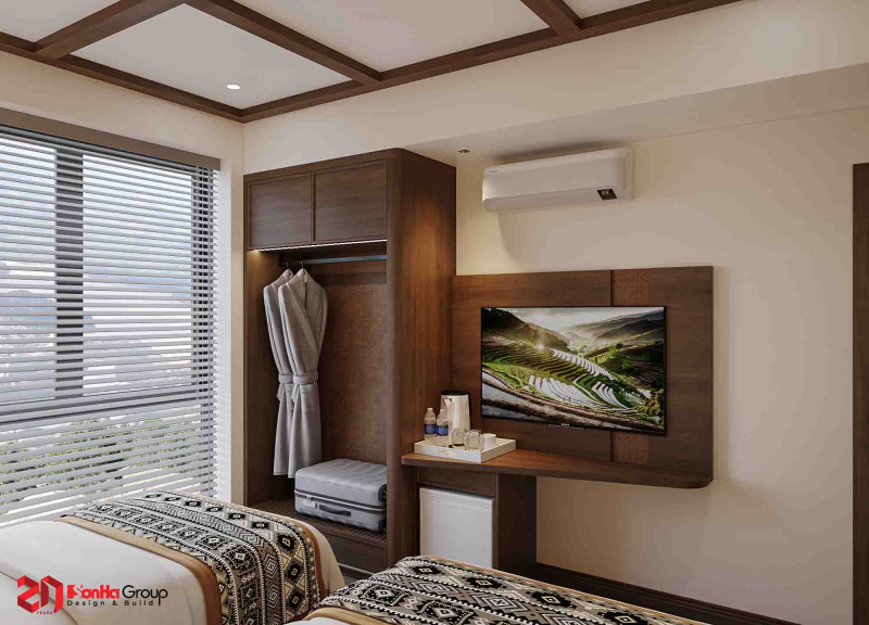 Mẫu thiết kế khách sạn mini 100m2 tại Hà Giang - Không gian lưu trú mang màu của đất 10