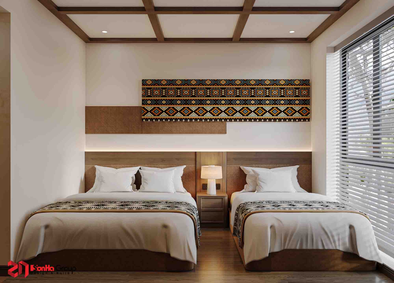 Mẫu thiết kế khách sạn mini 100m2 tại Hà Giang - Không gian lưu trú mang màu của đất 12