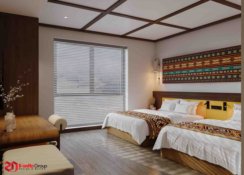 Mẫu thiết kế khách sạn mini 100m2 tại Hà Giang - Không gian lưu trú mang màu của đất 18