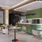 Khu pantry kết hợp thư giãn cho nhân viên