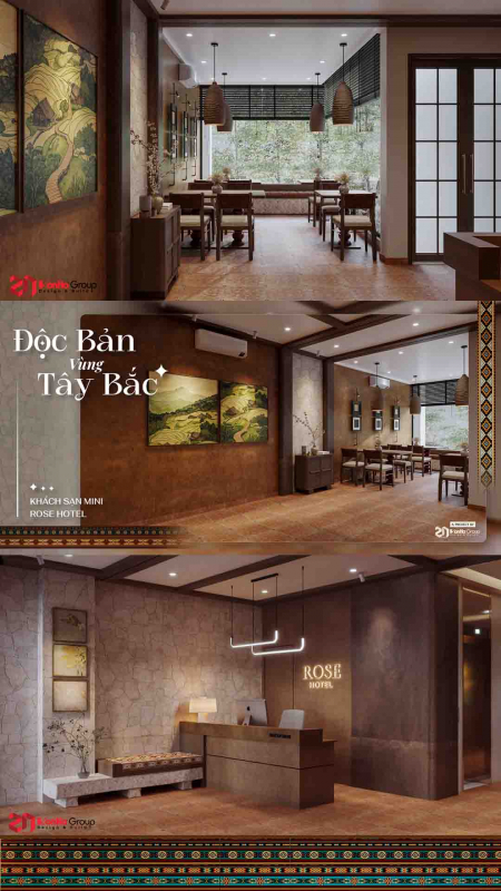Mẫu thiết kế khách sạn mini 100m2 tại Hà Giang - Không gian lưu trú mang màu của đất 27