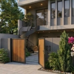 Thiết kế nhà phố 4 tầng hiện đại tại Quảng Ninh - Tối ưu mặt tiền, nâng tầm trải nghiệm sống 3