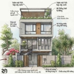 Thiết kế nhà phố 4 tầng hiện đại tại Quảng Ninh - Tối ưu mặt tiền, nâng tầm trải nghiệm sống 4