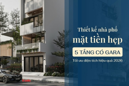 Cách thiết kế nhà phố mặt tiền hẹp - tối ưu từng mét vuông sử dụng khoa học và hiện đại