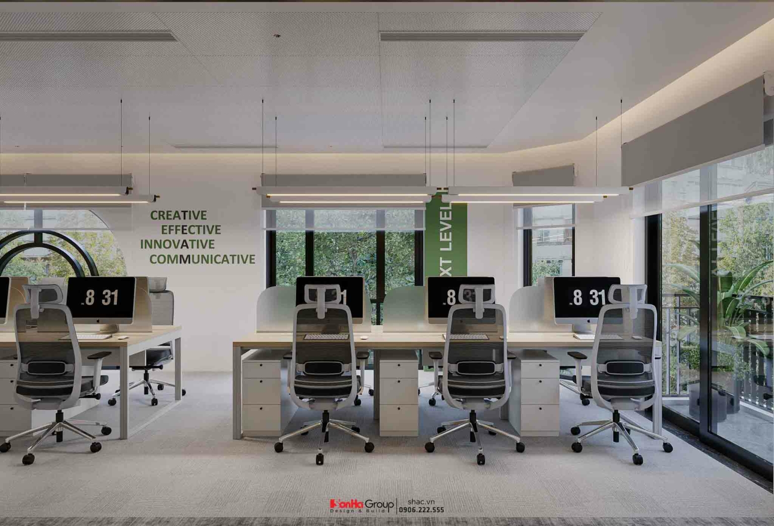 Thiết kế thi công nội thất văn phòng Duong Linh Office - Hiện đại, tối ...