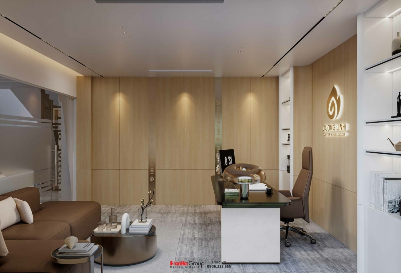 Thiết kế thi công nội thất văn phòng Duong Linh Office - Phòng Tổng Giám Đốc