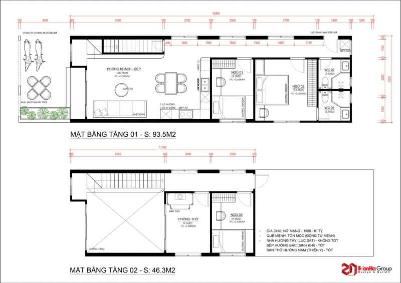 Mẫu thiết kế nhà cấp 4 đẹp 1,5 tầng 3 phòng ngủ chỉ từ 900 triệu 29 Mặt bằng công năng nhà cấp 4 đẹp 1,5 tầng 3 phòng ngủ
