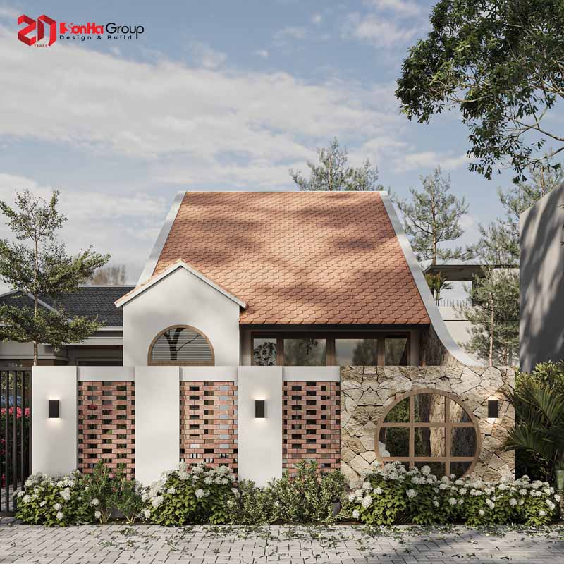 Mẫu thiết kế nhà cấp 4 đẹp 1,5 tầng 3 phòng ngủ chỉ từ 900 triệu 2