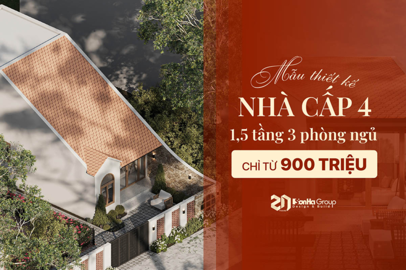 Mẫu thiết kế nhà cấp 4 đẹp 1,5 tầng 3 phòng ngủ chỉ từ 900 triệu 34 Mẫu thiết kế nhà cấp 4 đẹp 1,5 tầng 3 phòng ngủ chỉ từ 900 triệu