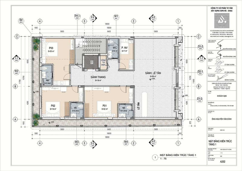 Làm Sao Để Biến 228m2 Đất Thành Một Khách Sạn Mini 20 Phòng Vận Hành Hiệu Quả? 22 Mẫu mặt bằng thiết kế khách sạn mini 20 tầng