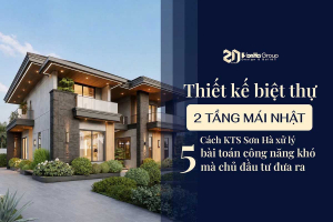 Thiết kế biệt thự 2 tầng mái Nhật: Cách KTS Sơn Hà xử lý 5 bài toán công năng khó mà chủ đầu tư đưa ra