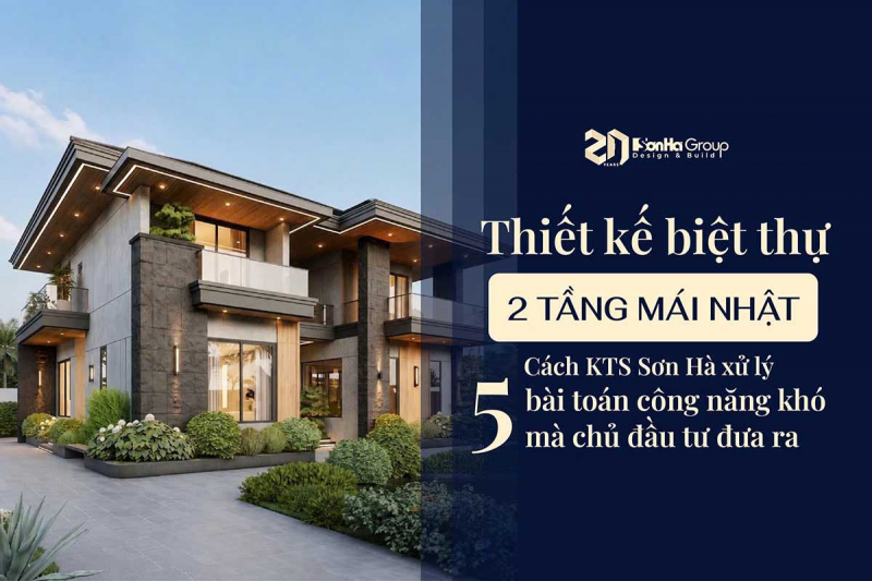 Thiết kế biệt thự 2 tầng mái Nhật: Cách KTS Sơn Hà xử lý 5 bài toán công năng khó mà chủ đầu tư đưa ra 13 Thiết kế biệt thự 2 tầng mái Nhật: Cách KTS Sơn Hà xử lý 5 bài toán công năng khó mà chủ đầu tư đưa ra