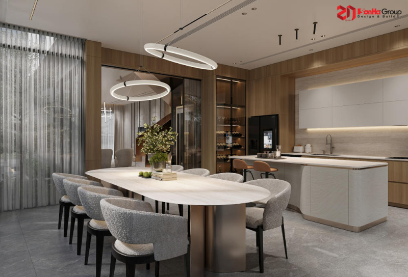 Giải pháp không gian cho mẫu nhà 4 tầng mái Nhật tại Vinhomes Vũ Yên 10
