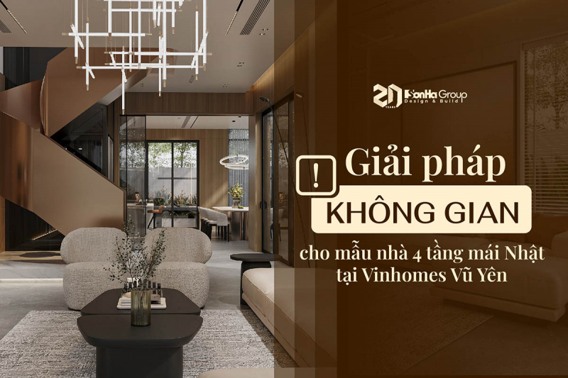 Giải pháp không gian cho mẫu nhà 4 tầng mái Nhật tại Vinhomes Vũ Yên 64 Giải pháp không gian cho mẫu nhà 4 tầng mái Nhật tại Vinhomes Vũ Yên