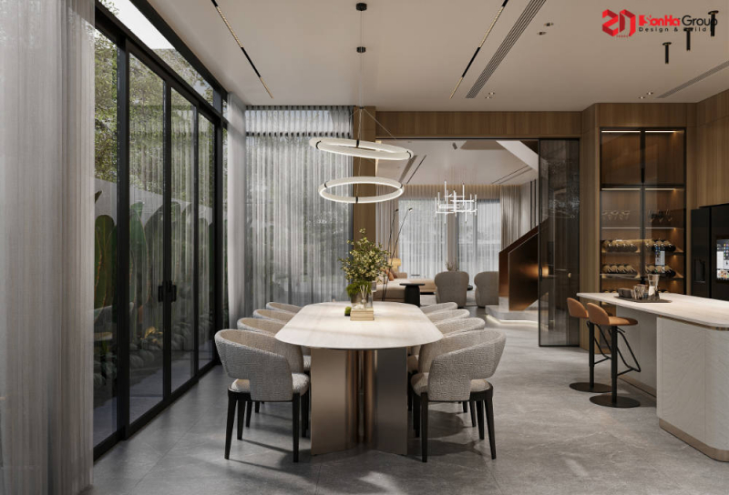 Giải pháp không gian cho mẫu nhà 4 tầng mái Nhật tại Vinhomes Vũ Yên 9