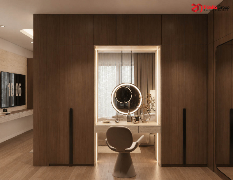Giải pháp không gian cho mẫu nhà 4 tầng mái Nhật tại Vinhomes Vũ Yên 14