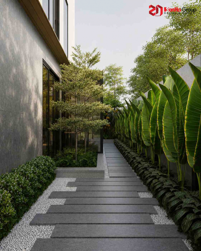 Giải pháp không gian cho mẫu nhà 4 tầng mái Nhật tại Vinhomes Vũ Yên 26