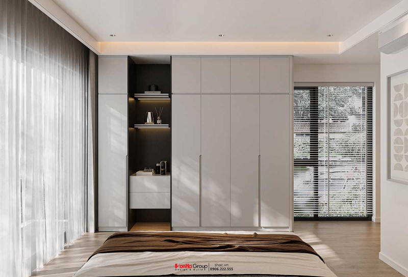 Giải pháp không gian cho mẫu nhà 4 tầng mái Nhật tại Vinhomes Vũ Yên 31