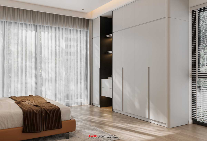 Giải pháp không gian cho mẫu nhà 4 tầng mái Nhật tại Vinhomes Vũ Yên 28