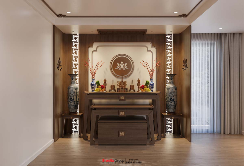 Giải pháp không gian cho mẫu nhà 4 tầng mái Nhật tại Vinhomes Vũ Yên 37
