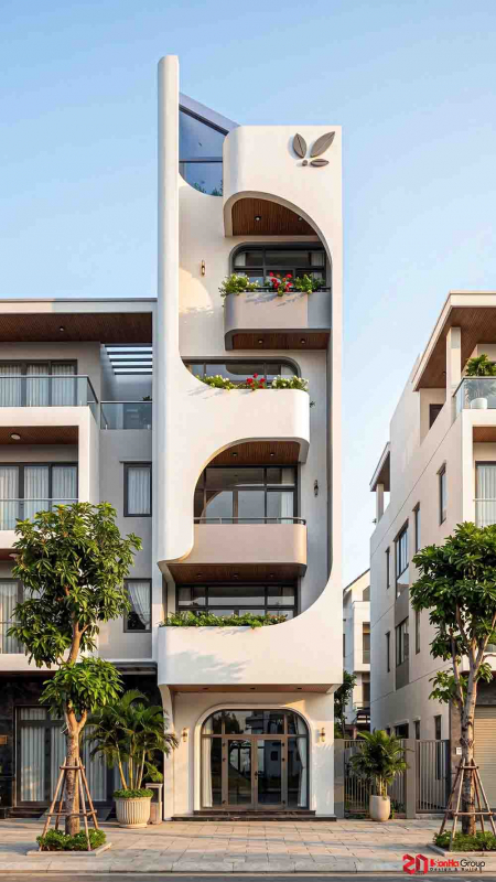 Thiết Kế Nhà Ống 5 Tầng Hiện Đại Cho Gia Đình 3 Thế Hệ Sống Thoải Mái 9