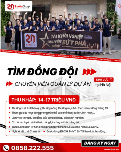Tuyển dụng chuyên viên quản lý dự án tại Hà Nội