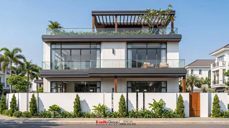 Món quà tặng con - Thiết kế biệt thự 250 m2 hiện đại lưu giữ giá trị gia đình 1