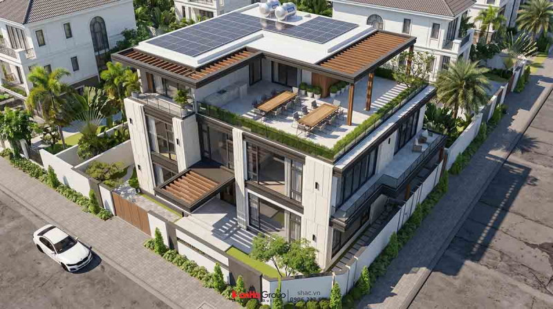 Món quà tặng con - Thiết kế biệt thự 250 m2 hiện đại lưu giữ giá trị gia đình 3