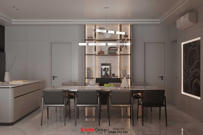 Thiết kế nội thất Vinhomes Vũ Yên: Giải pháp nào giúp nhà 2 tầng vừa đủ 3 phòng ngủ vừa tối ưu không gian kinh doanh? 8
